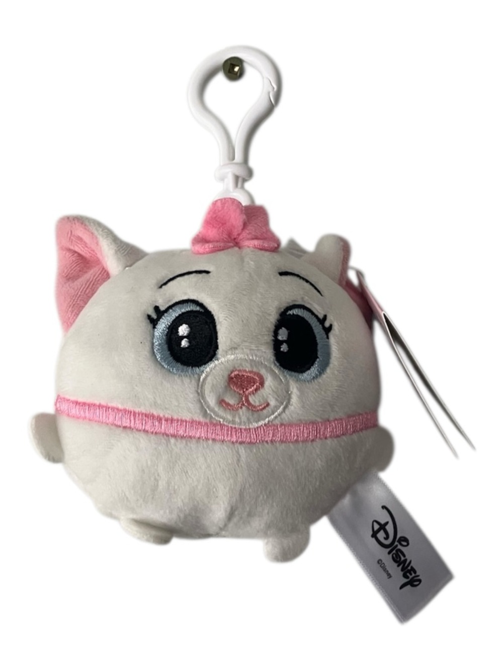 NEW Disney The Aristocats Marie Plush Backpack Clip Key Chain Stuffed Animal
